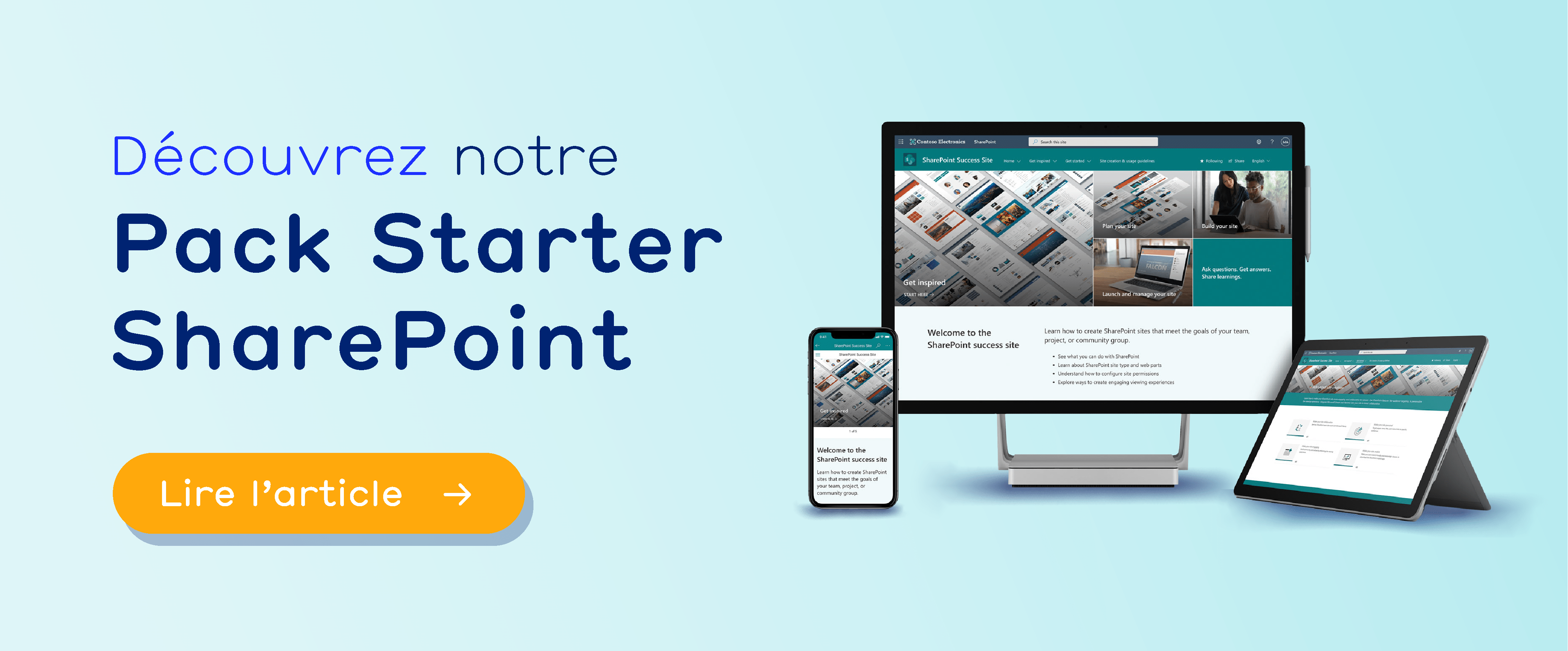 Découvrez notre Pack Starter SharePoint, une solution clé en main pour intégrer SharePoint dans votre entreprise